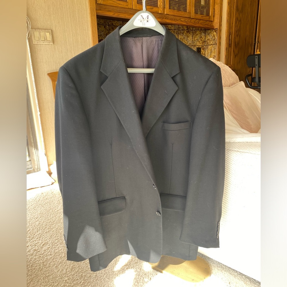 Men’s Fioravanti Soft Blazer, Black, Size 44R